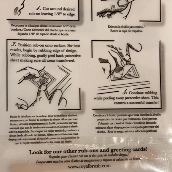 E-Z rub on transfers acid free smooth fun fast art project - Picture 16 of 16